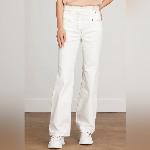 JW Anderson Slim Flare Trouser in Off White NWT - Picture 2 of 13